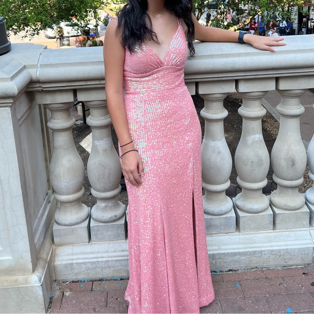 Sherri Hill Pink Prom Dress